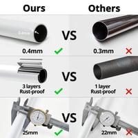 Bară telescopică reglabilă fără găurire, 79-114 cm, fixare cu arc, suport pentru umerașe - alb-gri 5