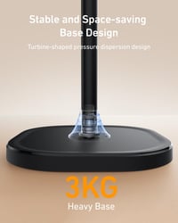 TELESIN 150 cm-es mágneses tablet és telefon állvány, stabil alappal 6