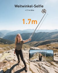 TELESIN 170 cm automatická selfie tyč so statívom na telefón a držiakom na kameru - skladací statív pre mobil a fotoaparát 4