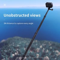 TELESIN Ultra Hosszú Kihúzható Karbon Szelfi Bot 300cm GoPro Hero 10/9/8/7 Akciókamerához Könnyű Állvány 2