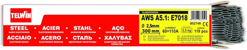 Telwin E7018 Hegesztő elektróda 2,5x350mm 2,5kg AWS A5.1