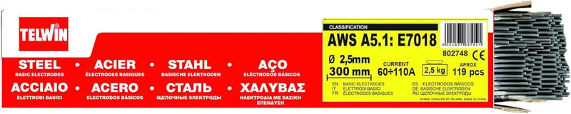 Telwin E7018 Hegesztő elektróda 2,5x350mm 2,5kg AWS A5.1