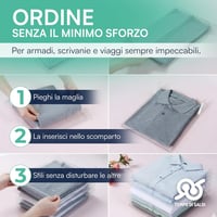 TEMPO DI SALDI 10 db Összecsukható Fiók Rendszerező T-Shirt Szervező Szett - 20 pezzi 5
