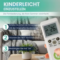 Univerzálne diaľkové ovládanie na klimatizáciu Tempo di Saldi K1038E s LCD displejom 5