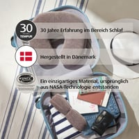 TEMPUR maska za spavanje za žene i muškarce - Sivi povez za oči za putovanja i spavanje 5