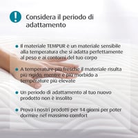 TEMPUR Comfort Medium 40x80 cm Memóriahabos Párna Minden Pozícióhoz 7