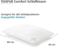 TEMPUR Comfort Medium 40x80 cm Memóriahabos Párna Minden Pozícióhoz 3