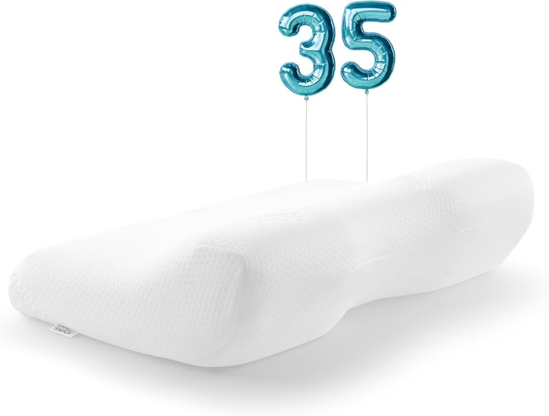 TEMPUR ErgoPlus MDV memóriahabos ergonomikus nyakpárna hátoldali és oldalsó alváshoz M méret fehér - 2-M, Successor