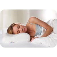 TEMPUR Original ergonomický vankúš z pamäťovej peny pre spánok na boku a na chrbte, tvrdý, veľkosť Queen S (61x31x8/5 cm), biely 2