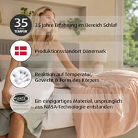 TEMPUR Original Memory Foam Párna Ergonomikus Nyakstámogatással M 50x31 cm Fehér - M (50 x 31 x 10/7 cm), Single 6
