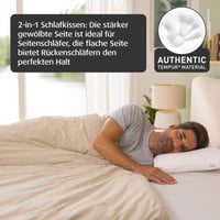 Ergonomický vankúš na podporu krčnej chrbtice TEMPUR Symphony pre ľudí spiacich na chrbte a na boku 4