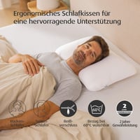 Ergonomický vankúš na podporu krčnej chrbtice TEMPUR Symphony pre ľudí spiacich na chrbte a na boku 3