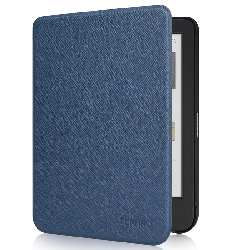 Tenké puzdro s funkciou Auto Sleep/Wake pre čítačky elektronických kníh Tolino Shine Color/Shine 5/Shine 4 a Kobo Clara Colour/BW/2E, modré