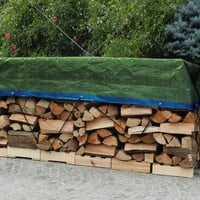 Prelată TENAX Cover All cu capse metalice, 4x6 m, verde-albastru, 90 g/m², impermeabilă și rezistentă la rupere, pentru protecția lemnului, mobilierului de grădină, mașinilor, piscinelor, bărcilor și pentru camping 5