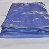Prelată TENAX Cover All cu capse metalice, 4x6 m, verde-albastru, 90 g/m², impermeabilă și rezistentă la rupere, pentru protecția lemnului, mobilierului de grădină, mașinilor, piscinelor, bărcilor și pentru camping 3