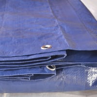 Prelată TENAX Cover All cu capse metalice, 4x6 m, verde-albastru, 90 g/m², impermeabilă și rezistentă la rupere, pentru protecția lemnului, mobilierului de grădină, mașinilor, piscinelor, bărcilor și pentru camping 4