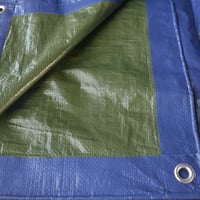 Prelată TENAX Cover All cu capse metalice, 4x6 m, verde-albastru, 90 g/m², impermeabilă și rezistentă la rupere, pentru protecția lemnului, mobilierului de grădină, mașinilor, piscinelor, bărcilor și pentru camping 1