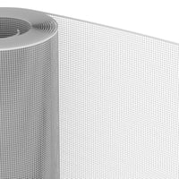 Plasă de protecție din plastic TENAX Quadra 05, argintie, 1x5 m, plasă cu ochiuri pătrate pentru balcon și gard, gri 6
