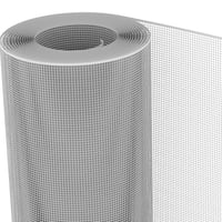 Plasă de protecție din plastic TENAX Quadra 05, argintie, 1x5 m, plasă cu ochiuri pătrate pentru balcon și gard, gri 1