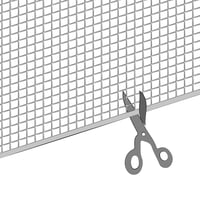 TENAX Quadra 10 srebrna plastična zaštitna mreža četvrtastog otvora za balkone, ograde i rukohvate – 0,50 x 5 m 5