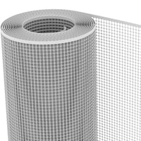 TENAX Quadra 10 srebrna plastična zaštitna mreža četvrtastog otvora za balkone, ograde i rukohvate – 0,50 x 5 m 1