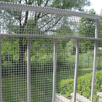 TENAX Quadra 10 srebrna plastična zaštitna mreža četvrtastog otvora za balkone, ograde i rukohvate – 0,50 x 5 m 6