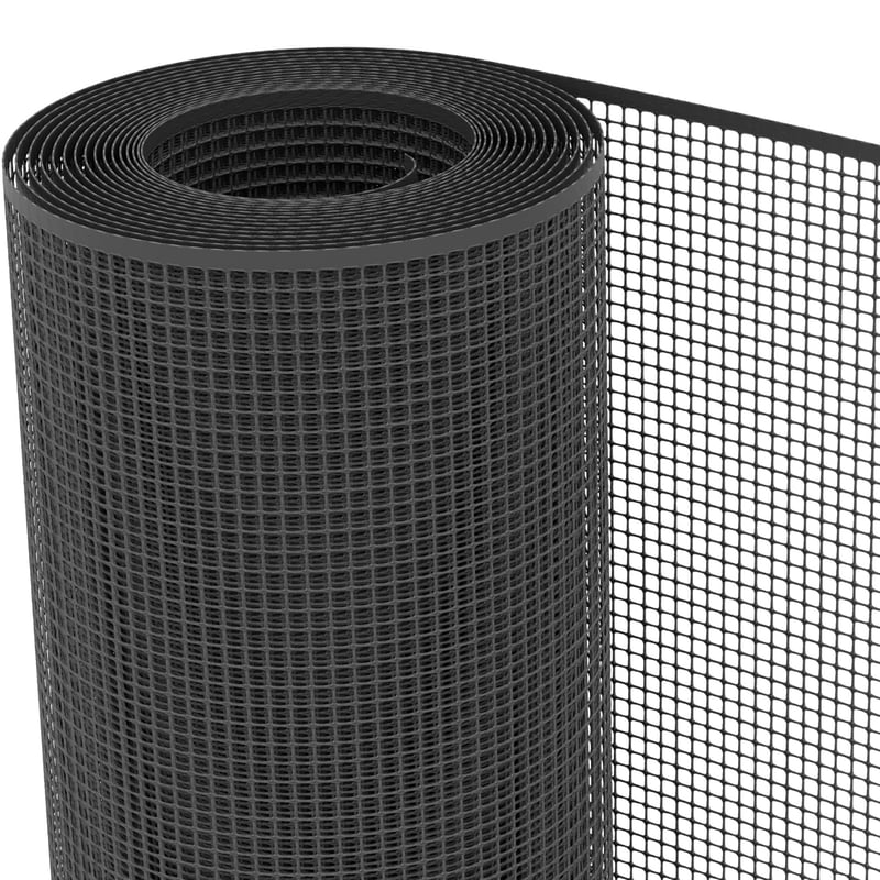 Tenax Quadra 10 Plastična zaštitna mreža antracit 1,00x50 m, četvrtasto pletivo za balkone, ograde i rukohvate
