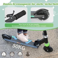 TENBOOM Összecsukható Gyerekroller 3 Éves Kortól, LED Kerekek, Magasságállítható 3