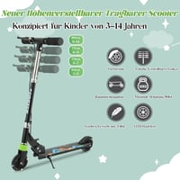 TENBOOM Összecsukható Gyerekroller 3 Éves Kortól, LED Kerekek, Magasságállítható 2