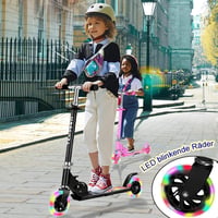 TENBOOM összecsukható gyermek roller 3 éves kortól, LED kerekek, magasságállítható - LED black. 3