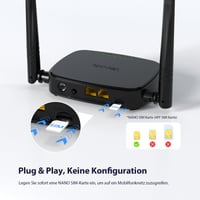 Mobilný WiFi router Tenda 4G03 Pro LTE na SIM kartu, 4G Cat4 150 Mbps, 2,4 GHz 300 Mbps 4