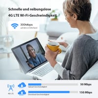 Mobilný WiFi router Tenda 4G03 Pro LTE na SIM kartu, 4G Cat4 150 Mbps, 2,4 GHz 300 Mbps 3
