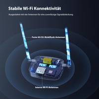 Mobilný WiFi router Tenda 4G03 Pro LTE na SIM kartu, 4G Cat4 150 Mbps, 2,4 GHz 300 Mbps 8