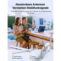 4G LTE Wi-Fi router Tenda 4G07 na SIM kartu, AC1200 Dual Band, biely 7