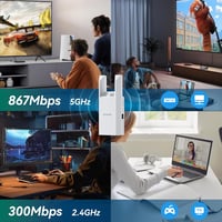 Tenda A18 Pro AC1200 WiFi erősítő, Gigabit LAN, 867 Mbps 5GHz, 150 m² lefedettség 4