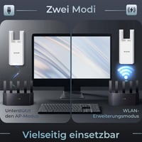 WiFi zosilňovač signálu Tenda A18, dvojpásmový AC1200 Mbit/s (867 Mbit/s 5 GHz + 300 Mbit/s 2,4 GHz), pokrytie 150 m², kompatibilný s FritzBox 6
