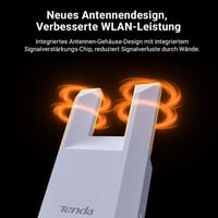 Tenda A9 WiFi erősítő 300Mbps, 120m² lefedettség, Ethernet port, WPS, FritzBox kompatibilis - A9|N300 4