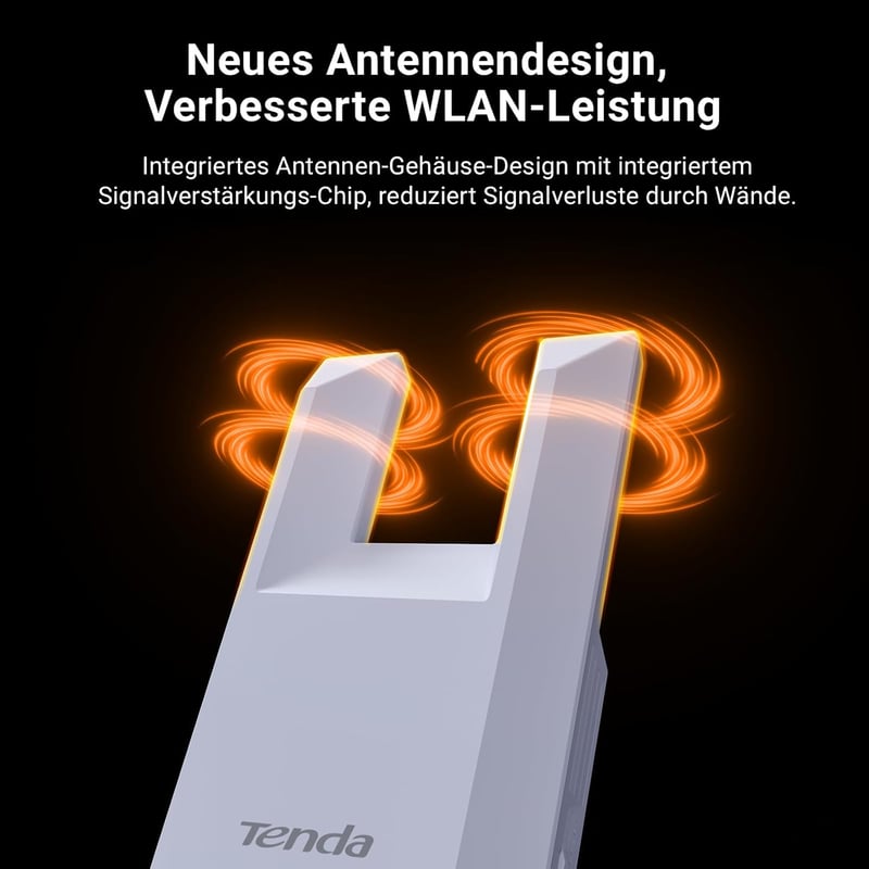 Tenda A9 WiFi erősítő 300Mbps, 120m² lefedettség, Ethernet port, WPS, FritzBox kompatibilis - A9|N300