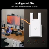Tenda A9 WiFi erősítő 300Mbps, 120m² lefedettség, Ethernet port, WPS, FritzBox kompatibilis - A9|N300 5