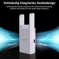 Tenda A9 WiFi erősítő 300Mbps, 120m² lefedettség, Ethernet port, WPS, FritzBox kompatibilis - A9|N300 6