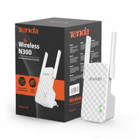 WiFi zosilňovač signálu Tenda A9 Repeater 300 Mbps, 2 externé antény, WPS, biely 1