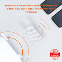 WiFi zosilňovač signálu Tenda A9 Repeater 300 Mbps, 2 externé antény, WPS, biely 2