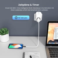 Inteligentná Wi-Fi zásuvka Tenda Beli SP3 10A, diaľkové ovládanie cez aplikáciu, kompatibilná s Alexa a Google Home, časovač, bez nutnosti hubu, 1 ks 7