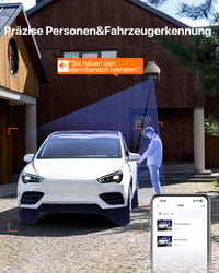 Tenda CH3 3MP WiFi vonkajšia bezpečnostná kamera, 360°, biela, nočné videnie, obojsmerné audio, AI detekcia pohybu, ONVIF, kompatibilná s Alexa 3