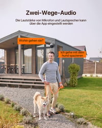 Tenda CH3 3MP WiFi vonkajšia bezpečnostná kamera, 360°, biela, nočné videnie, obojsmerné audio, AI detekcia pohybu, ONVIF, kompatibilná s Alexa 2