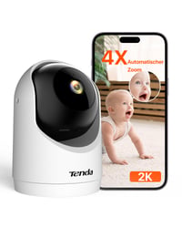 Interiérová bezpečnostná WiFi 6 kamera Tenda CP3 V3.0 2K 3MP s 360° rotáciou, AI detekciou osôb, obojsmerným zvukom a nočným videním 1