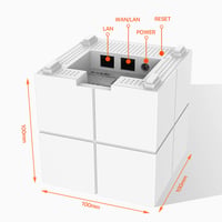 Prídavná jednotka Tenda Nova MW6 Mesh WiFi - 1 ks, AC1200, 2x gigabitový port 2