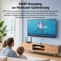 Tenda SG103M gigabitový LAN prepínač, 2-portový ethernetový rozbočovač, RJ45 hub s USB napájacím káblom, IGMP Snooping, QoS, hliníkové puzdro, pre router a počítač 7
