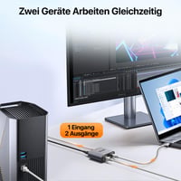 Tenda SG103M gigabitový LAN prepínač, 2-portový ethernetový rozbočovač, RJ45 hub s USB napájacím káblom, IGMP Snooping, QoS, hliníkové puzdro, pre router a počítač 2