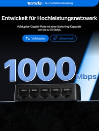 Tenda SG105 5 portos gigabit switch - fekete 3